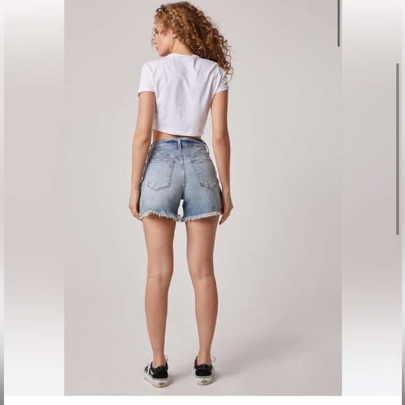 Edyson Delon Denim High Rise Short in Light Park Wash NWT - Picture 10 of 16